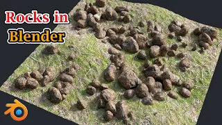 Scatter Objects with Geometry Nodes | Create Random Distribution in Blender | Rock Generator