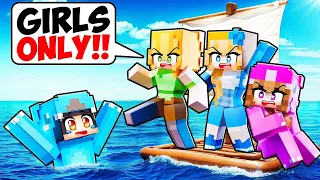 ONE GIRL stuck on a BOYS ONLY REALISTIC Raft!