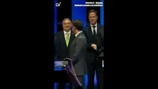 Mit mondhatott Orbán Viktor Mark Rutte és Emanuel Macron társaságában.