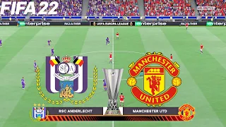 FIFA 22 | Anderlecht vs Manchester United - UEFA Europa League - Full Gameplay