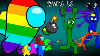 Giant Rainbow Among Us VS Zombie Rainbow Friends (blue, orange, green, purple) 어몽어스 VS 좀비 애니메이션