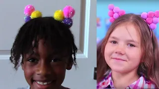 Naiah and Elli Toys Show! We Tried 13 Cute Hairstyle Ideas for Little Girls   Will They Work CrayCra