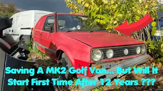 I Bought An Abandoned & Incredibly Rare￼ Mk2 VW Golf Van!… But Will It Start???