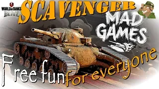 Scavenger Review | Free fun for everyone | WoT Blitz Mad Games [2018]