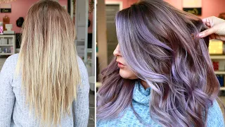 HOW TO: Air Touch #Balayage & Base Break with Lavender Hair Color by Mirella Manelli | Kenra Color
