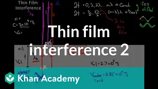 Thin Film Interference part 2 | Light waves | Physics | Khan Academy