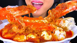 ASMR GIANT SEAFOOD BOIL KING CRAB MUKBANG EATING SOUNDS (Eating Show) ASMR Phan