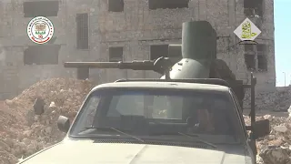 Turret from BMD-1 with Smoothbore gun 73 mm 2A28 "Thunder" mounted on a pickup