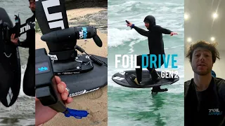 FOIL DRIVE GEN 2, HYBRID FUTURISTIC HYDROFOIL SURFING!! FIRST IMPRESSIONS!!