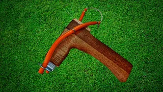 Innovative slingshot with metal fasteners (creative use of simple tools)