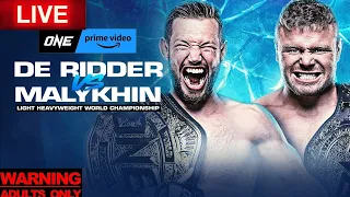 ONE ON PRIME VIDEO 5: REINIER DE RIDDER VS ANATOLY MALYKHIN LIVE CHILL REACTION STREAM