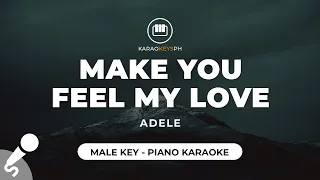 Make You Feel My Love - Adele (Male Key - Piano Karaoke)