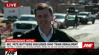 WATCH LIVE: US Transportation Sec. Pete Buttigieg discusses Ohio train derailment