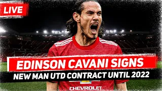 Edinson Cavani SIGNS New Manchester United Contract | Live Reaction