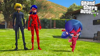 LADYBUG e CATNOIR ABANDONARAM sua FILHA no GTA 5 😥