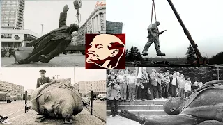 Чаппа кардани ҳайкали Ленин дар ҷумҳуриҳои собиқ ИҶШС (СССР) Demolition of Lenin. TAJ-GLOBAL TV​