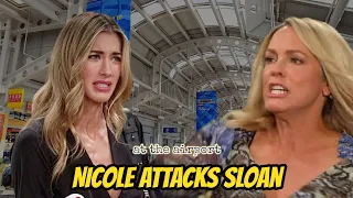 Nicole finds Sloan at the airport. A fierce battle. - Days of our lives spoilers