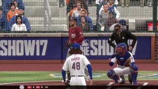 MLB17: The Show. Season Mode (Mets). Game 17. Nationals @ Mets. Scherzer vs. deGrom