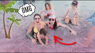 Getting BURIED ALIVE by our kids!