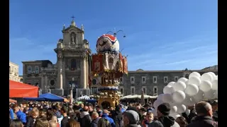 CANDELORE in piazza Carlo Alberto a Catania