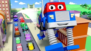 Pružinový monster truck - Supernáklaďák Karel ve Městě Aut 🚚 ⍟ Dětské animáky