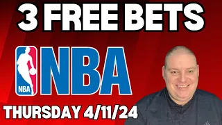 Thursday 3 NBA Free Betting Picks & Predictions - 4/11/24 l Picks & Parlays l #nbabets