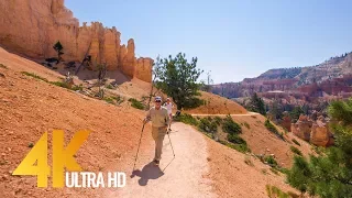 Amazing Bryce Canyon Virtual Hike - 4K Footage for Fitness Equipment/Training Simulators - 1.5 HRS