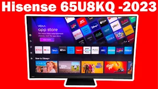 Hisense 65U8KQ First Look and Unboxing of the Mini LED with 1008 dimming zones TV with Vidaa 7.0