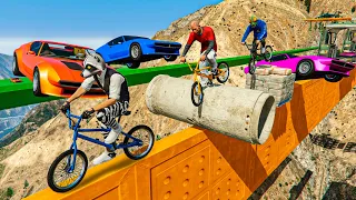 CORRE O TE ATROPELLO EN BICI! RISAS RISAS Y MAS RISAS!! - GTA 5 ONLINE