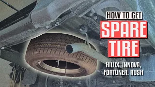 How to Get Spare Tire | Toyota Hilux, Innova, Fortuner, & Rush