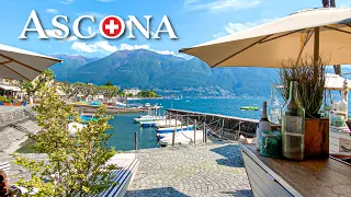 Ascona, where the Swiss go on holidays 🇨🇭 Relaxing walk in 4K