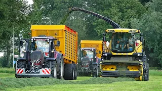 Grass Silage | New Holland FR600 + Valtra + JCB | Nap | 2023