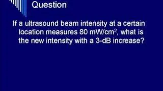 Physics of Diagnostic Ultrasound - Segment Four