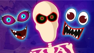 Funny Missing Skeleton Face | Guess The Features Fun Songs by Teehee Town