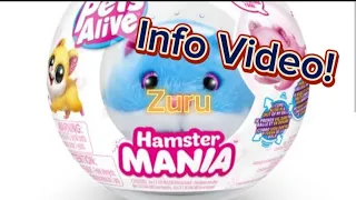 Zuru Pets Alive Hamster Mania Toy Info Video #newvideo #zuru