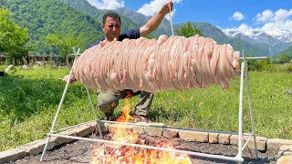 A Turkish Dish Of Delicious Meat Wrapped In Lamb Intestines! How To Cook Guts?