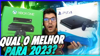 PS4 OU XBOX ONE? QUAL MELHOR ESCOLHA PRA 2023?