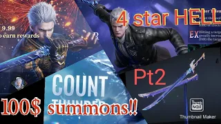 Devil May Cry peak of combat Count Thunder Hell weapon spark SUMMONS PT 2 Gacha game