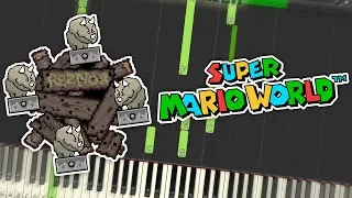 Super Mario World - Sub Castle Theme Piano Tutorial Synthesia