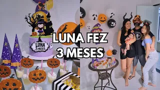 MESVERSÁRIO DE 3 MESES DA BEBÊ LUNA | Juliane Martins