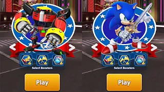 Sonic Prime Dash - Omega Sonic vs Warrior Sonic | All Characters Unlocked | New Update