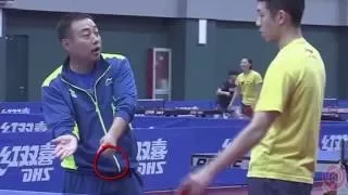 [TT Coach] China Team Training for Rio LGL teaches XuXin loop short balls