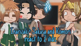 Inarizaki + Sakusa and Komori react to 2 vids 🏃🏻‍♀️ | Gacha memes | react room | haikyuu 🧡