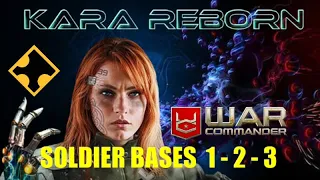 War Commander Operation: Kara Reborn Soldier Bases 1-2 Free Repair , Base 3 / 6 mint Repair .