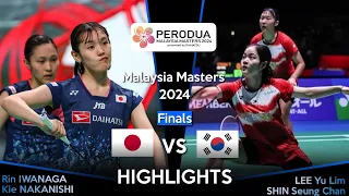 FINAL | Rin IWANAGA /Kie NAKANISHI vs LEE Yu Lim /SHIN Seung Chan | Malaysia Masters 2024 Badminton