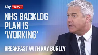 Steve Barclay: NHS backlog plan is 'working'