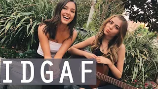 IDGAF by Dua Lipa | acoustic cover by Jada Facer & Tori Keeth