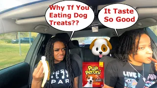 EATING “DOG TREATS” IN FRONT OF MY GIRLFRIEND TO SEE HER REACTION!