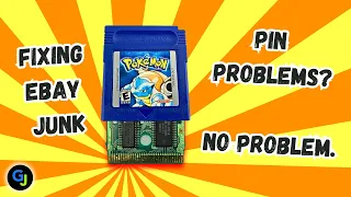 Fixing eBay Junk - How to Fix A Pokémon Blue Gameboy Game With Pin Problems