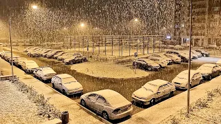 Первый снег в Москве сегодня 30 октября